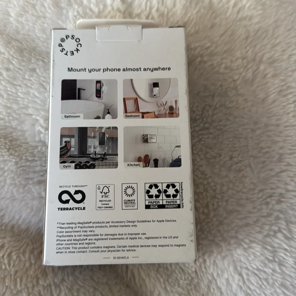 PopSocket Multi-Surface Suction Mount - White